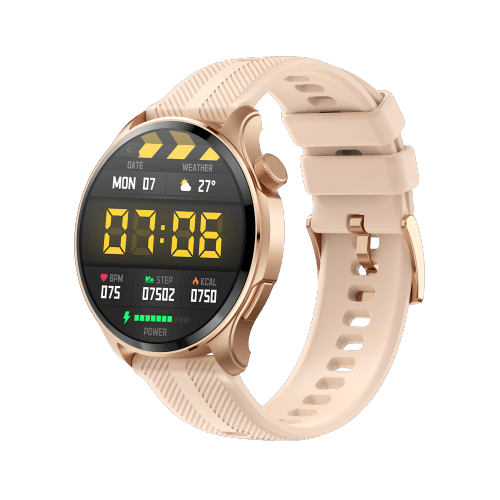 Alewa Moon Amoled Round Metallic Smartwatch