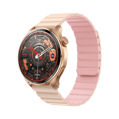 Alewa Moon Amoled Round Metallic Smartwatch