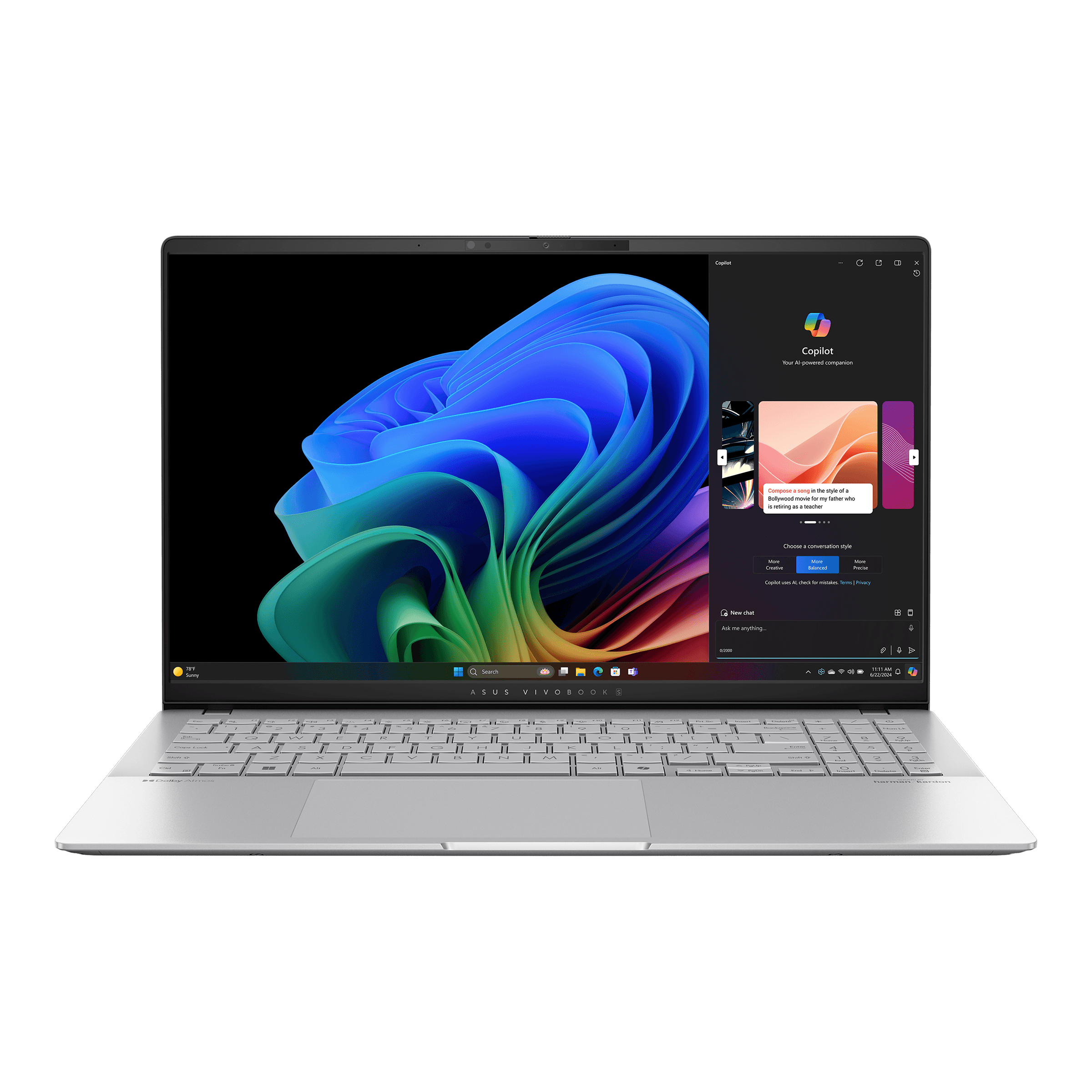 Asus Vivobook S15 2024 (X Elite X1E 78 100, 16GB, 1TB, 15.6″ 3K OLED)