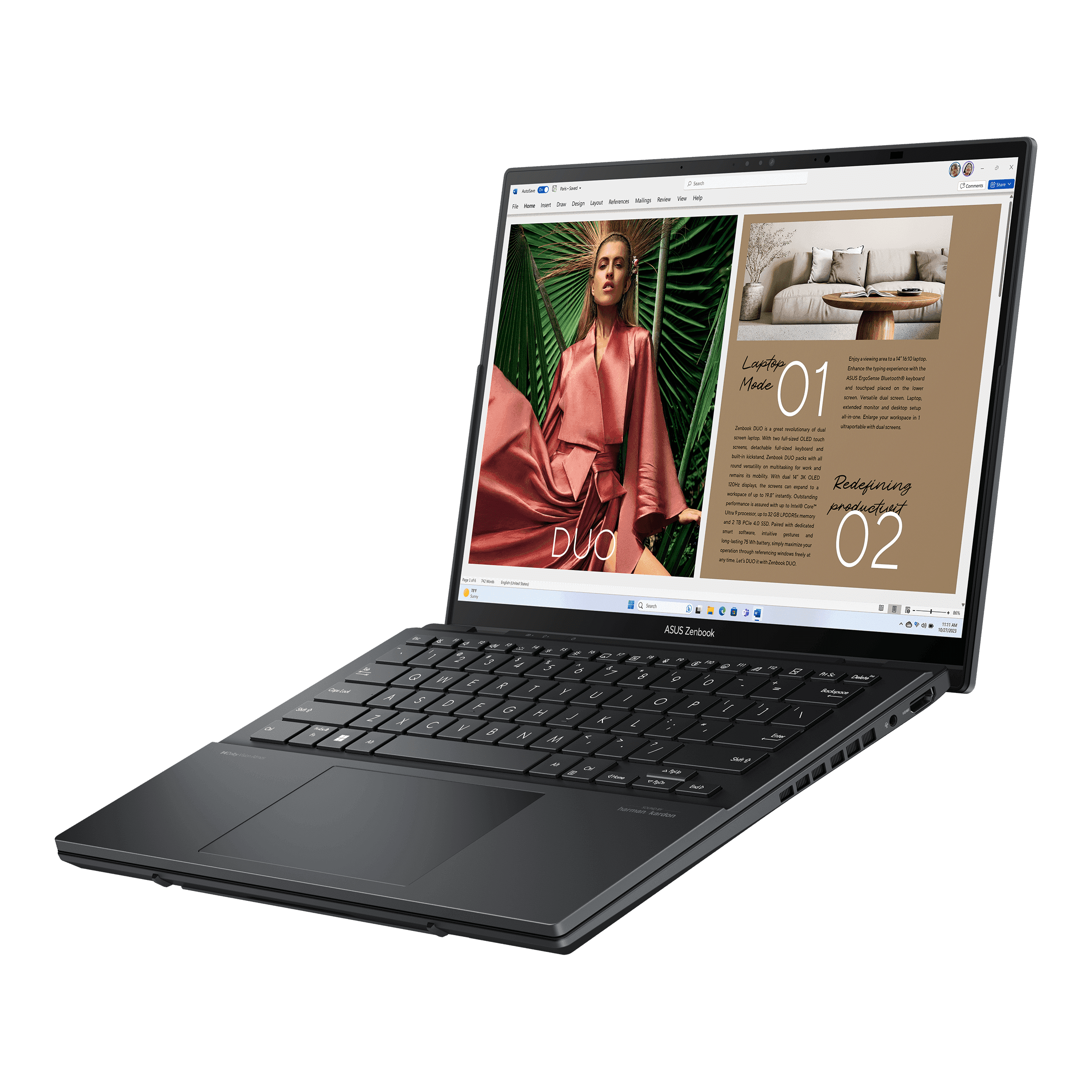 ASUS Zenbook Duo OLED 2025 (Intel Core Ultra 9 285H | Intel Arc Graphics)