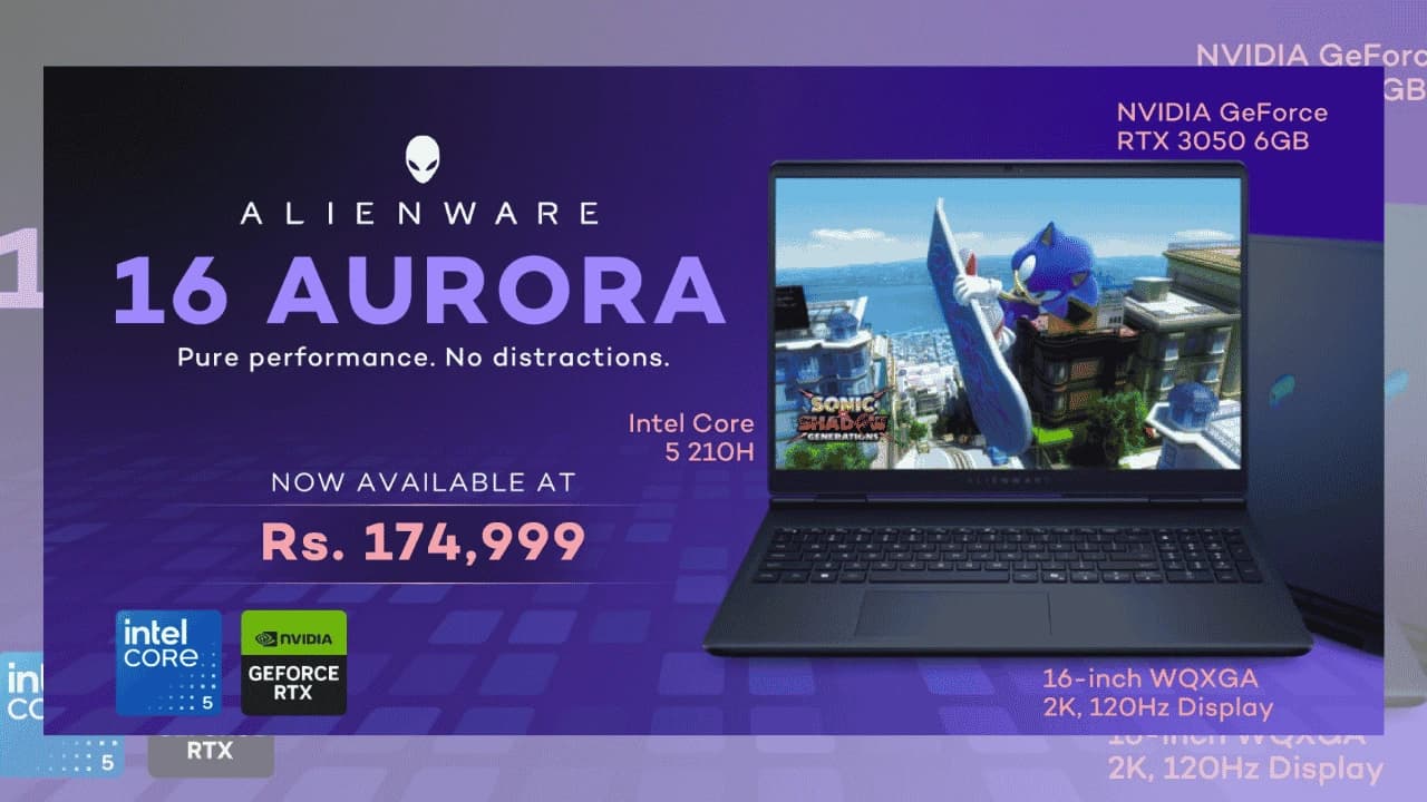 Dell Alienware 16 Aurora Review: RTX 3050 Performance