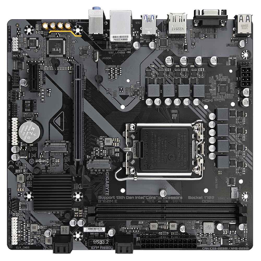 GIGABYTE B760M E DDR5 LGA1700 Micro ATX Motherboard