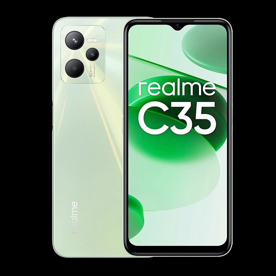 Realme C35, 6.6 inch, Android 11, 5000 mAh battery with fast charging 18W
