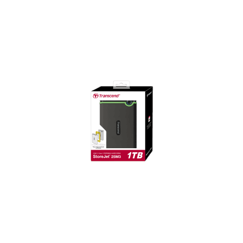 TRANSCEND - TS1TSJ25M3S - 1TB, 2.5''Portable HDD, StoreJet M3, USB 3.1
 Image