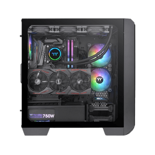 Thermaltake View 300 MX TG ARGB Motherboard Sync E-ATX Mid Tower Computer Case with 2x200mm Front & 1x120mm Rear ARGB Fan
