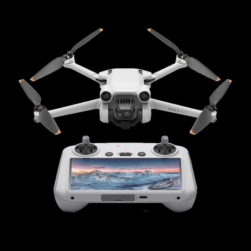 DJI Mini 3 Pro (DJI RC) Built-in Screen, Less than 249 gm, True Vertical Shooting with 4K/60fps Video