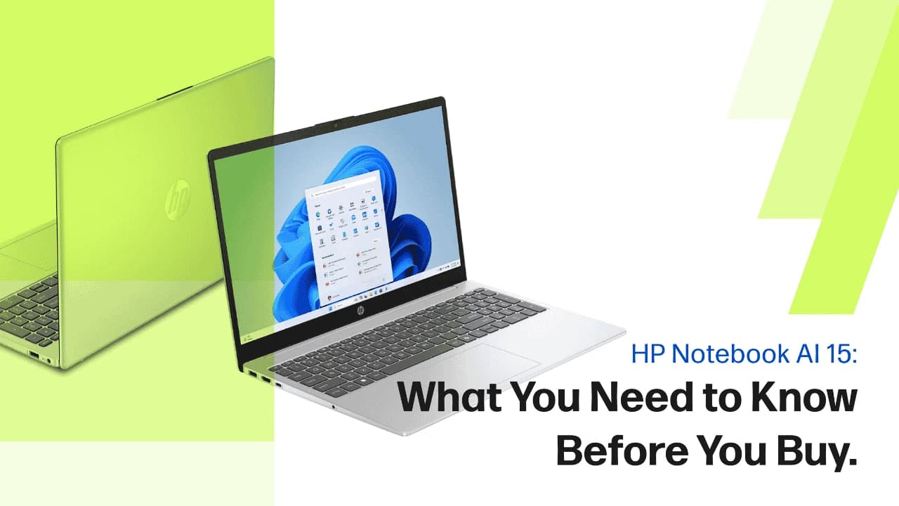HP Notebook AI 15 Review: Core Ultra 5 225U, AI & Performance - card