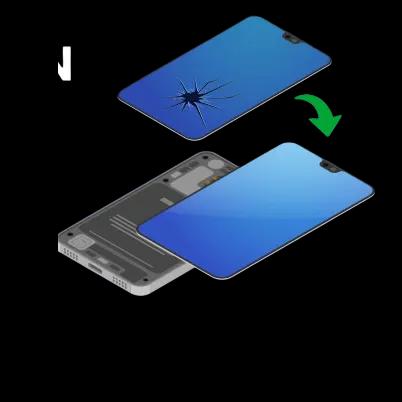 One-time screen & back replacement