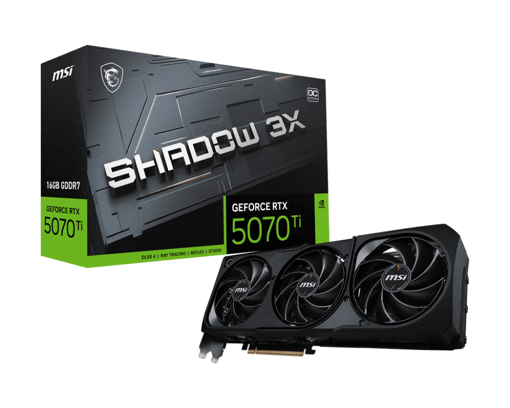 MSI GeForce RTX 5070 Ti SHADOW 3X OC 16GB