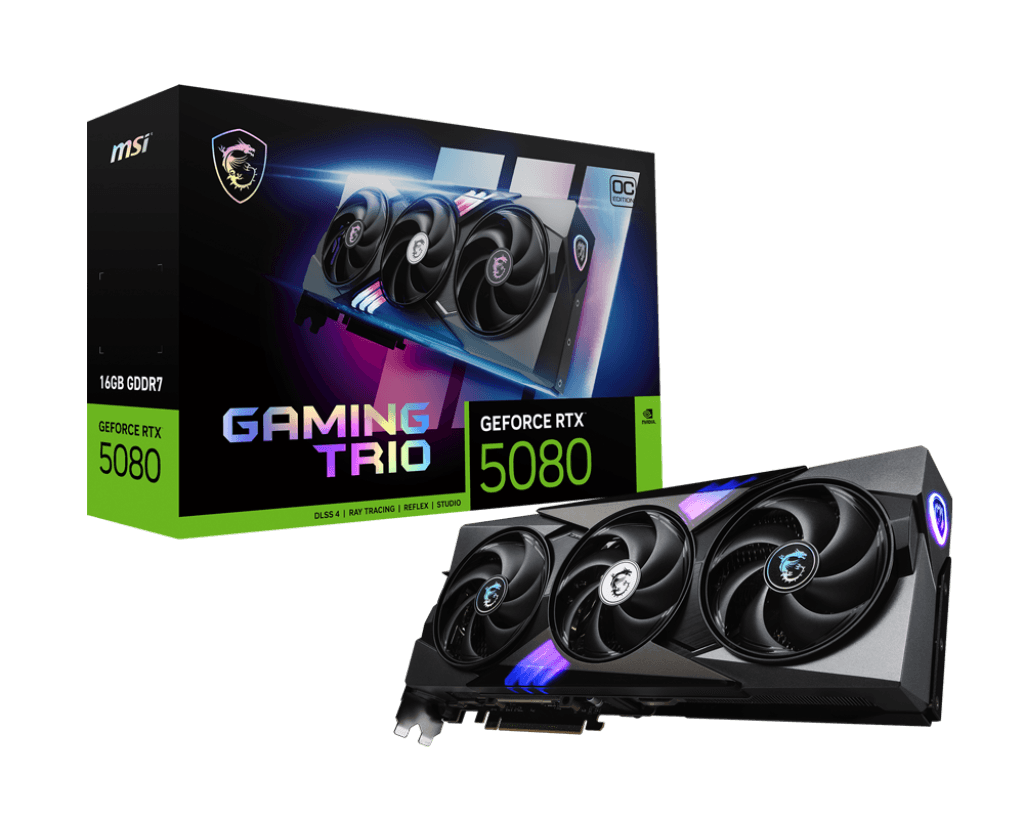 MSI GeForce RTX 5080 GAMING TRIO OC 16GB