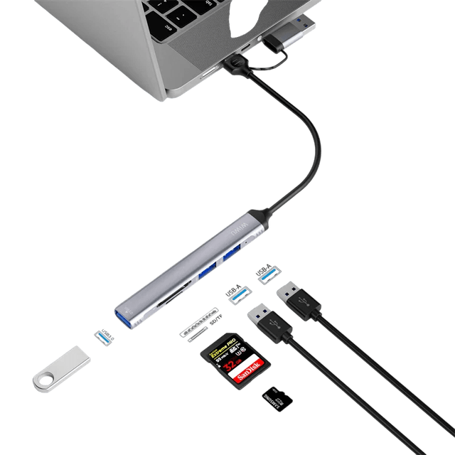 WiWU ZOLO 5 in 1 USB-C/USB-A Hub Image