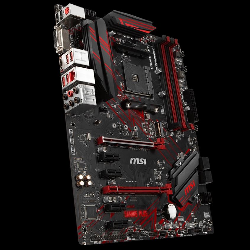 MSI M/Board AMD 1st/2nd/3rd Gen Ryzen AM4 CPU B450 Gaming Plus