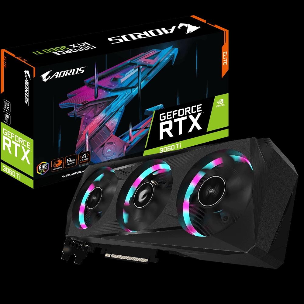 Gigabyte AORUS GeForce RTX™ 3060 Ti ELITE 8G (rev. 2.0)