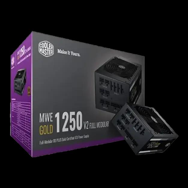 Cooler Master MWE Gold 1250 V2 Power Supply, Ready for RTX Graphic Card, Fully Modular PSU