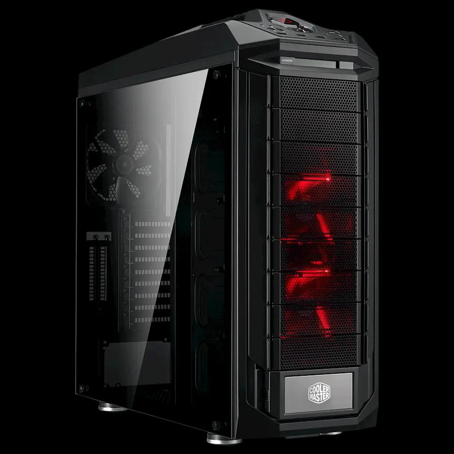 Cooler Master Trooper SE Full-Tower Casing - Tempered Glass, VGA Vertical Display, Carrying Handle, LED, USB 3.0