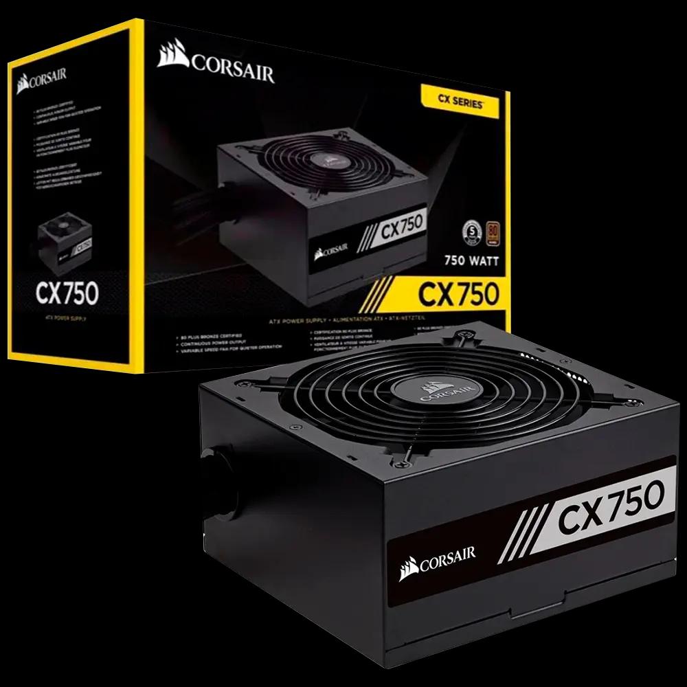 Corsair CX Series™ CX750 — 750 Watt 80 PLUS® Bronze Certified ATX PSU