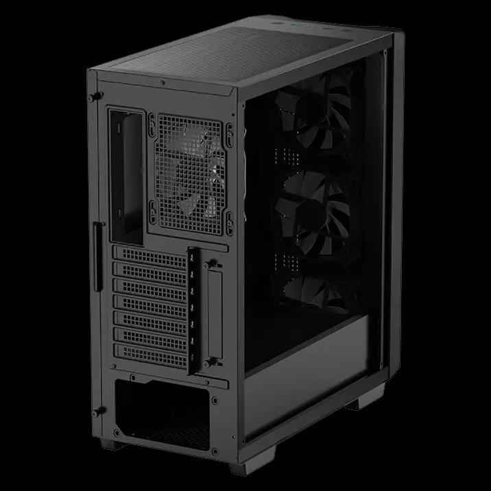 DeepCool CC560 Mid-Tower Case with four pre-installed LED fans tempered glass window