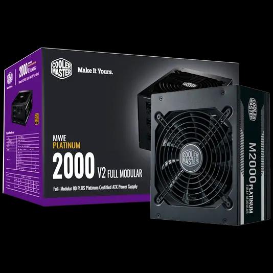 M2000 Platinum Power Supply, Highly efficient Power, 80 Plus Platinum, Fully Modular with 135mm FDB Fan