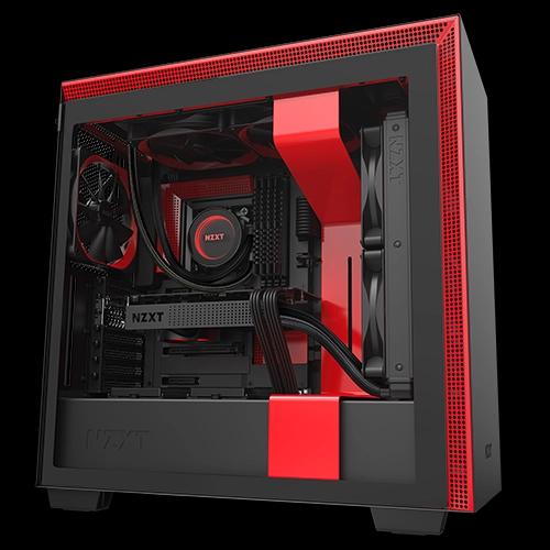 NZXT H710 ATX Mid Tower PC Case, Front I/O USB Type-C