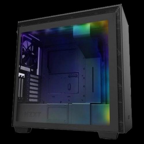 NZXT H710i ATX Mid Tower, Front I/O USB Type-C Port, Tempered Glass Side, RGB Lighting