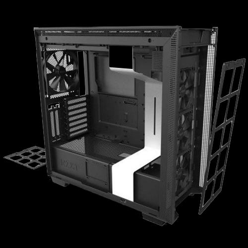 NZXT H710i ATX Mid Tower, Front I/O USB Type-C Port, Tempered Glass Side, RGB Lighting