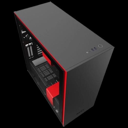 NZXT H710i ATX Mid Tower, Front I/O USB Type-C Port, Tempered Glass Side, RGB Lighting