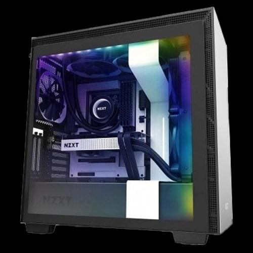 NZXT H710i ATX Mid Tower, Front I/O USB Type-C Port, Tempered Glass Side, RGB Lighting