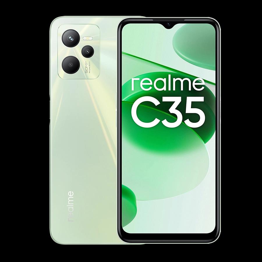 Realme C35, 6.6 inch, Android 11, 5000 mAh battery with fast charging 18W
