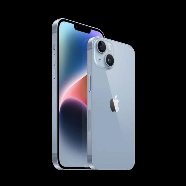 Apple iPhone 14 With Apple A15 Bionic (5 nm) , 12MP cameras , Super Retina XDR OLED, HDR10, Dolby Vision , IP68 dust/water resistant , iOS 16
