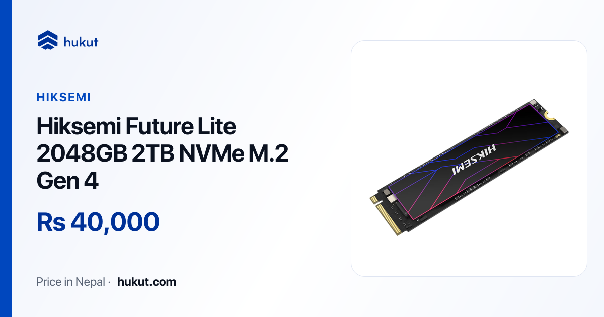 Buy Hiksemi Future Lite 2048GB 2TB at Best price in Nepal | Hukut